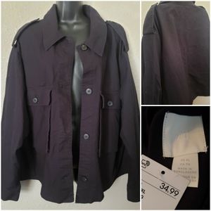 XL - Trendy H&M Navy Jacket